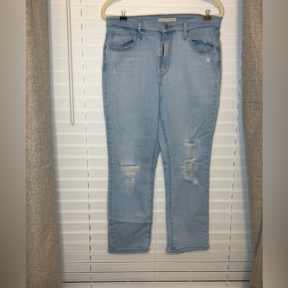 Levi's Light Blue Straight Leg Jeans